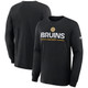 Bruins Authentic Pro Long Sleeve Black Tee Image coming soon src=
